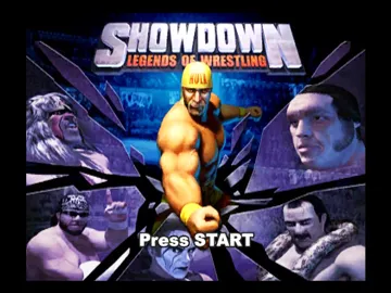 Showdown Legends of Wrestling (USA) screen shot title